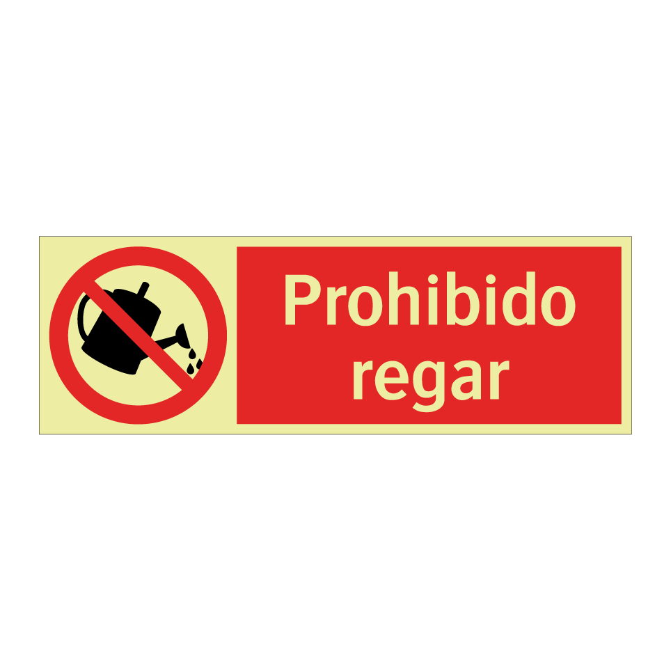 Prohibido regar