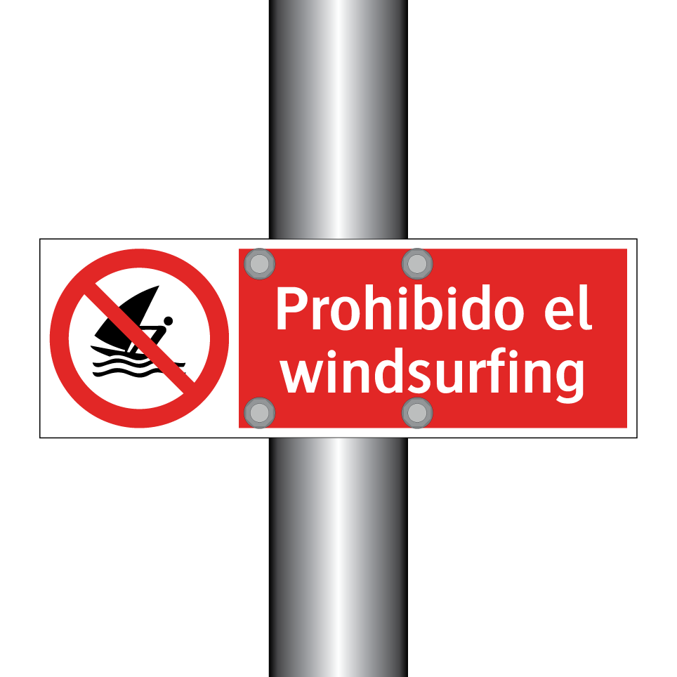 Prohibido el windsurfing