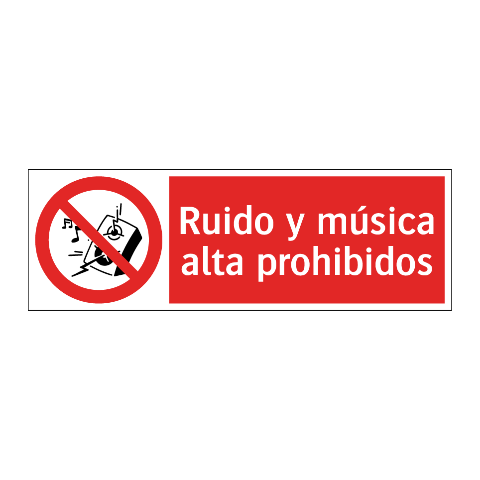 Ruido y música alta prohibidos