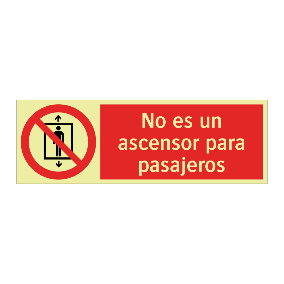 No es un ascensor para pasajeros