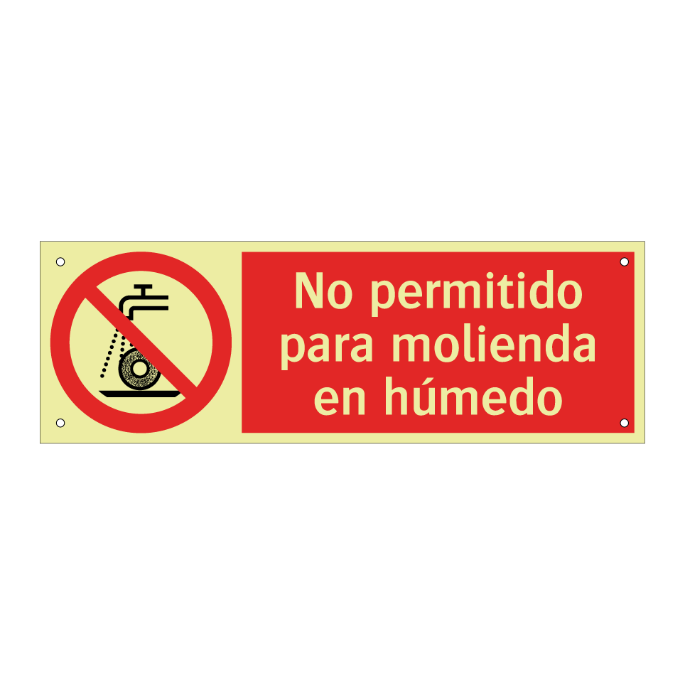 No permitido para molienda en húmedo