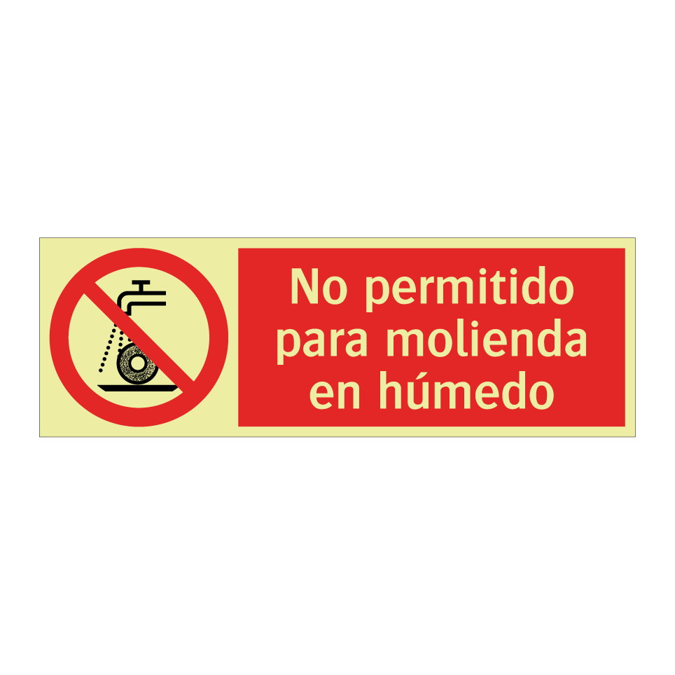 No permitido para molienda en húmedo