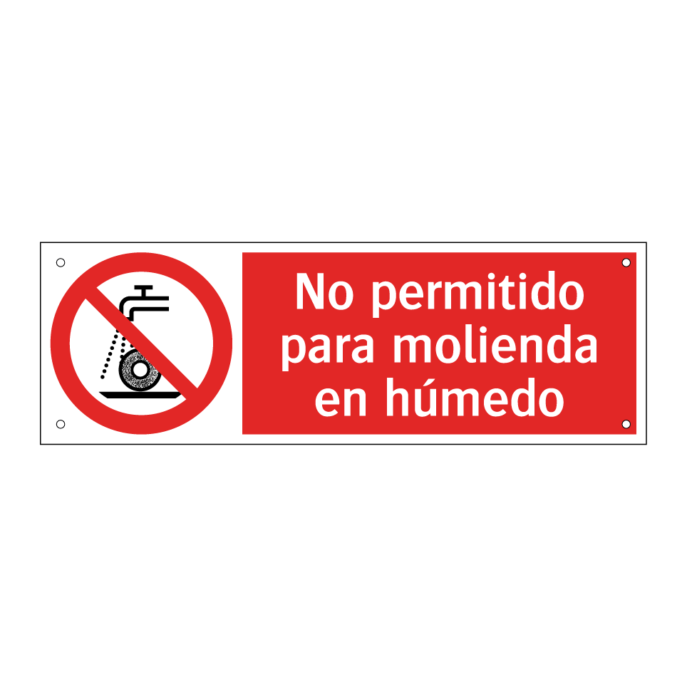 No permitido para molienda en húmedo