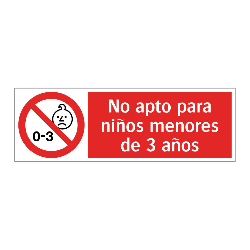 No apto para niños menores de 3 años
