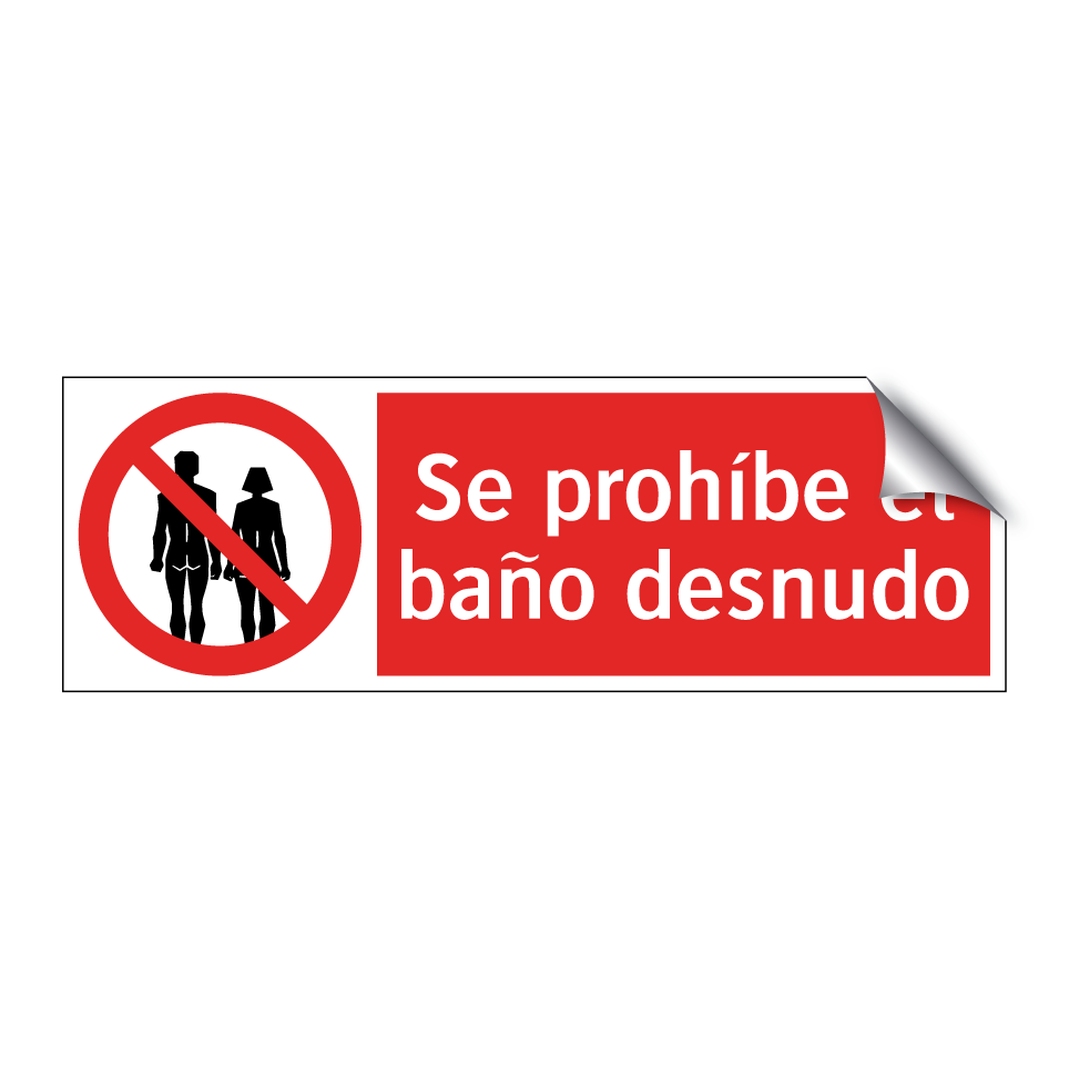 Se prohíbe el baño desnudo