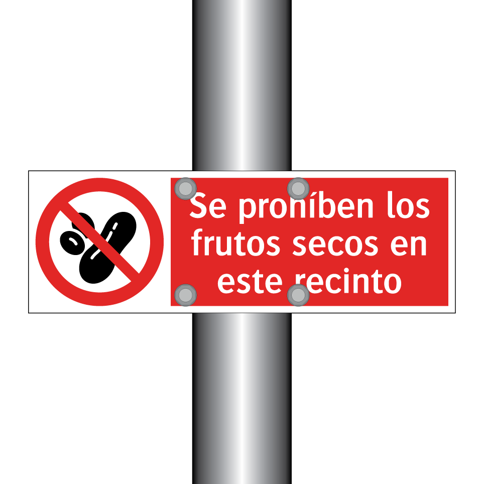 Se prohíben los frutos secos en este recinto