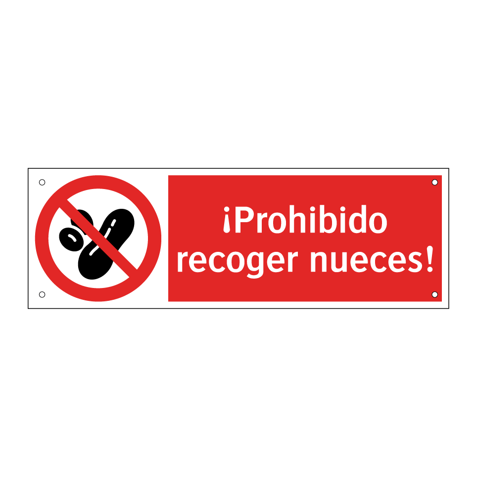 ¡Prohibido recoger nueces!
