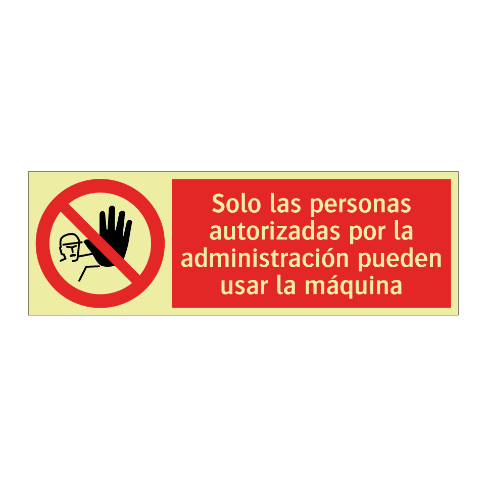 Solo las personas autorizadas por la administración pueden usar la máquina