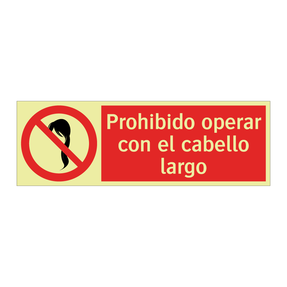 Prohibido operar con el cabello largo