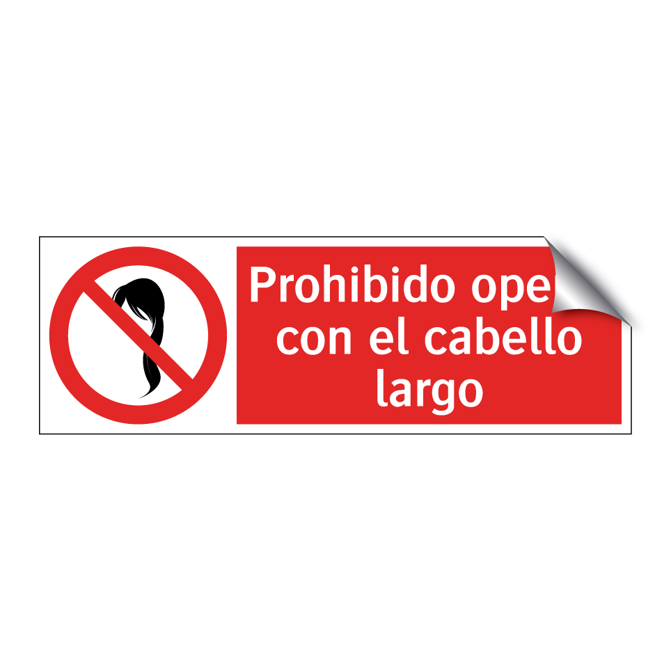 Prohibido operar con el cabello largo