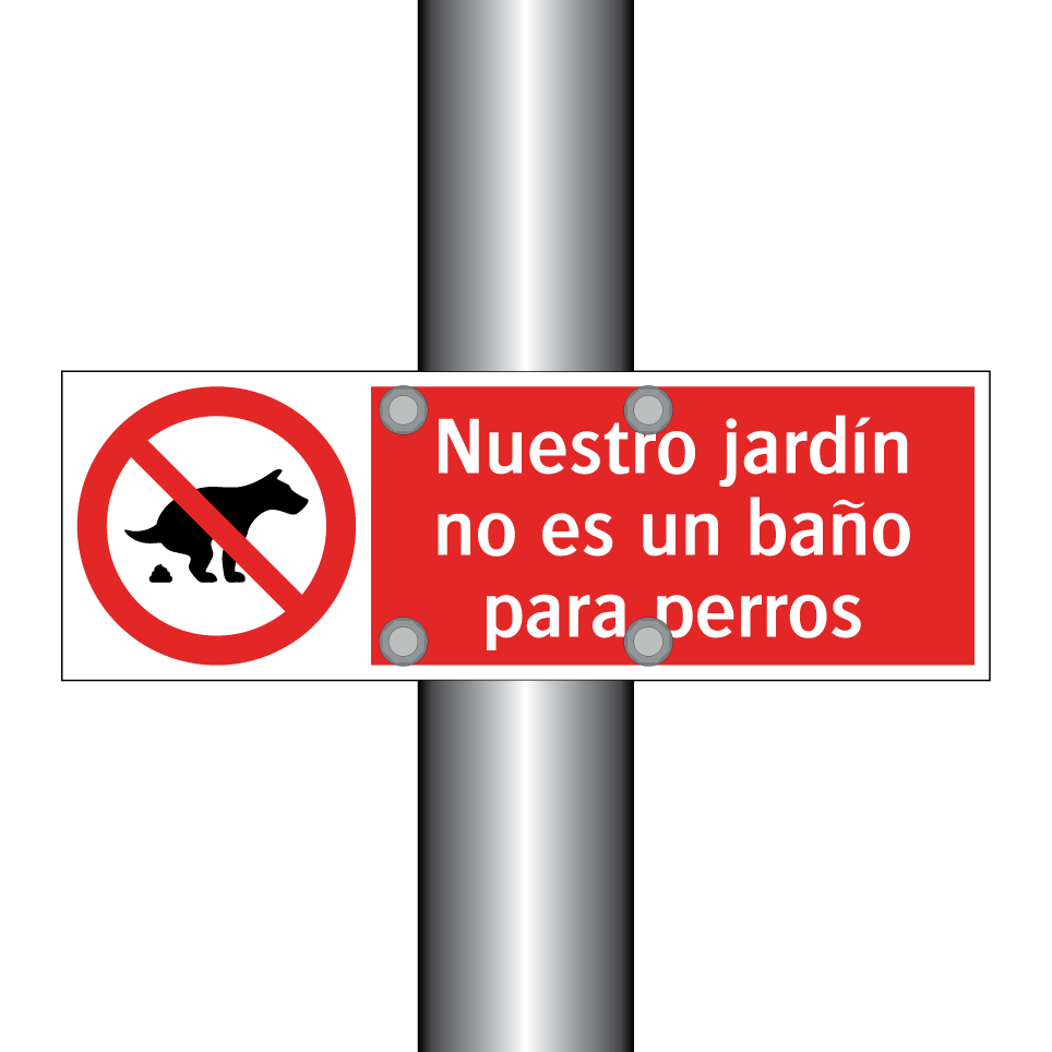 Nuestro jardín no es un baño para perros