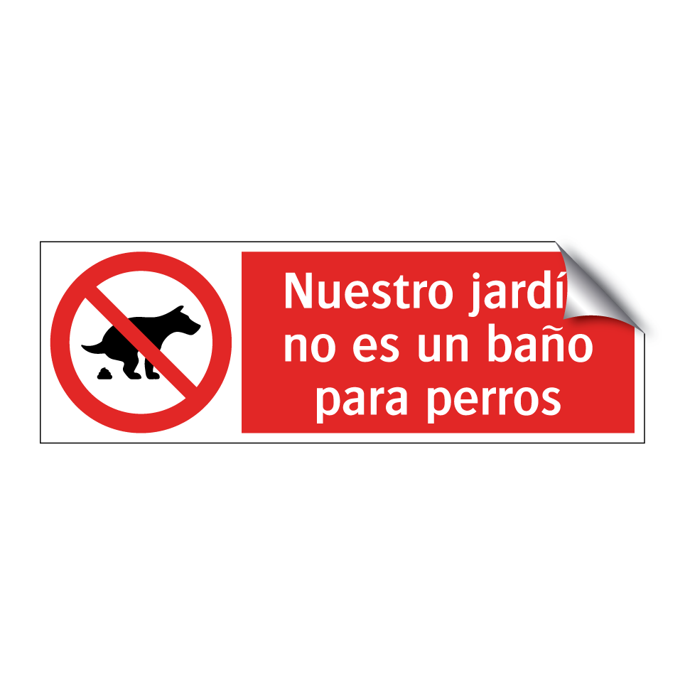 Nuestro jardín no es un baño para perros
