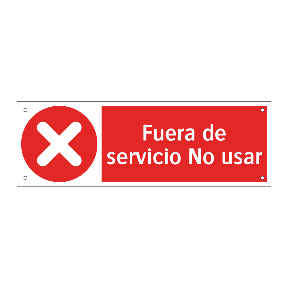 Fuera de servicio No usar