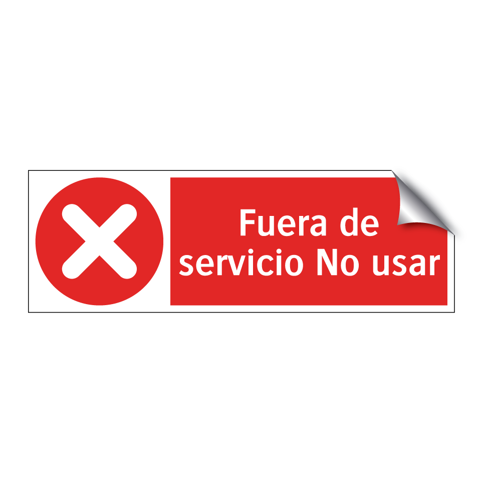 Fuera de servicio No usar