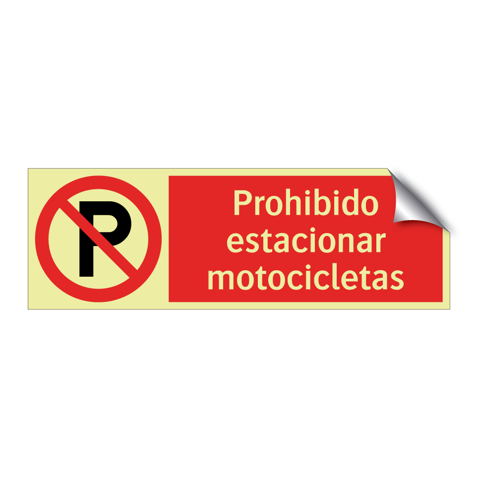 Prohibido estacionar motocicletas