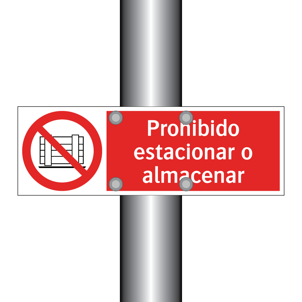 Prohibido estacionar o almacenar