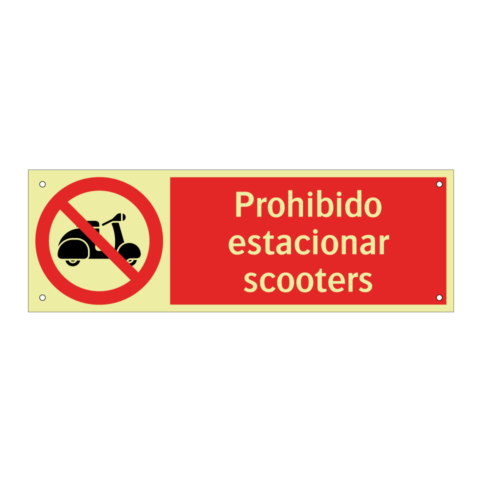 Prohibido estacionar scooters