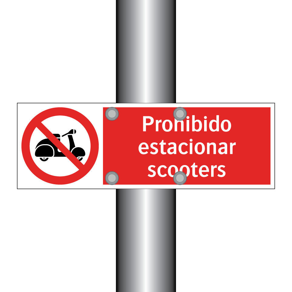Prohibido estacionar scooters