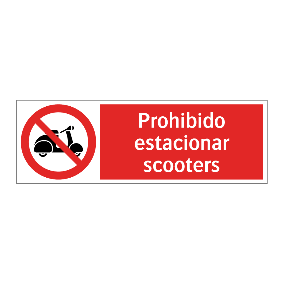 Prohibido estacionar scooters