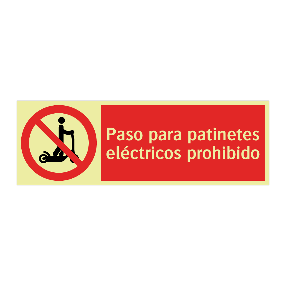 Paso para patinetes eléctricos prohibido