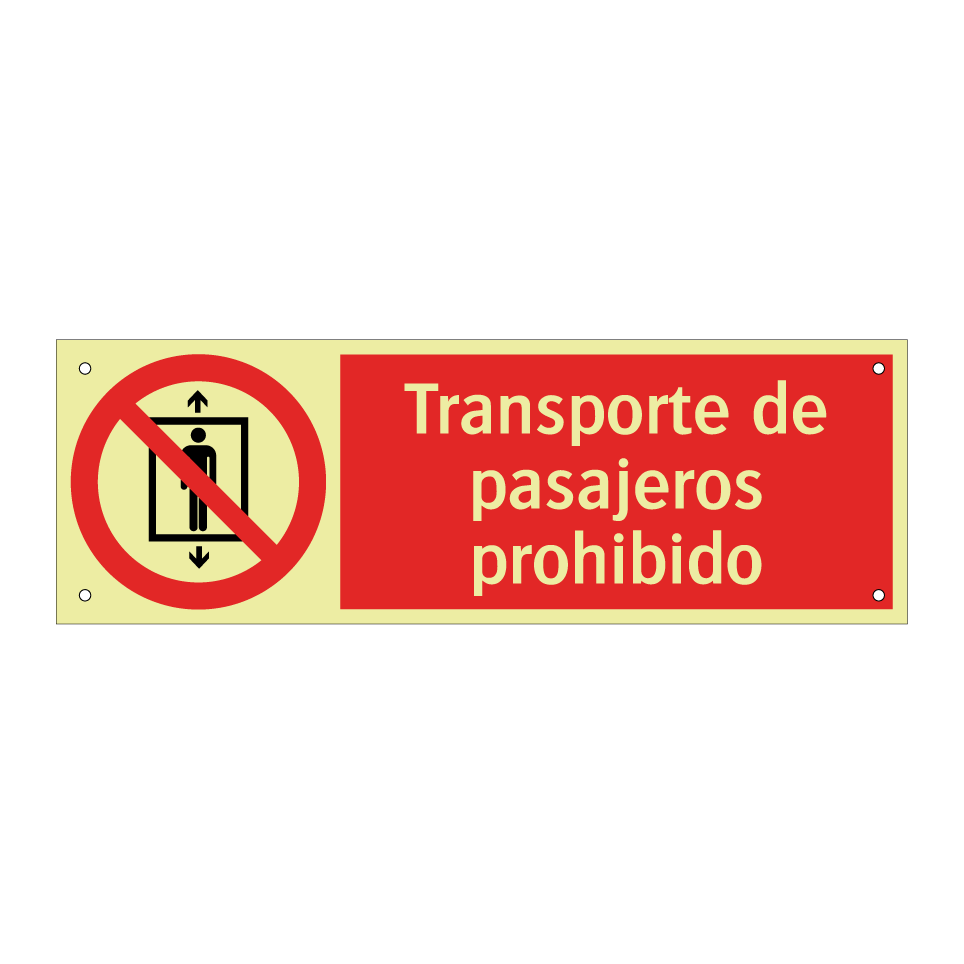 Transporte de pasajeros prohibido