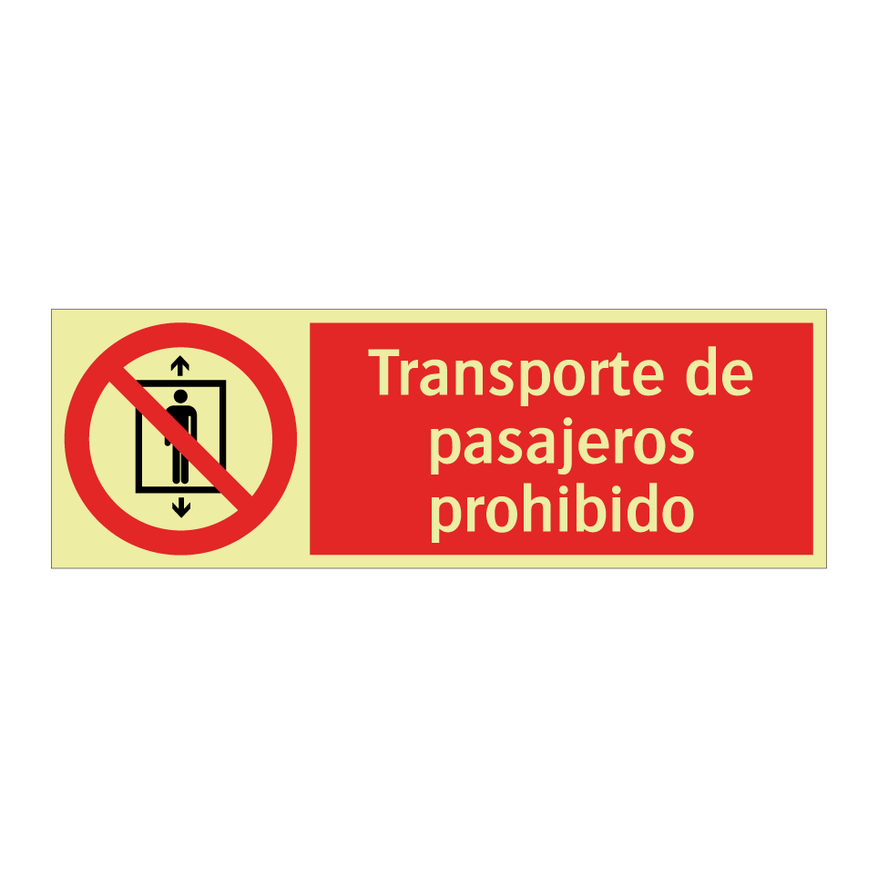 Transporte de pasajeros prohibido
