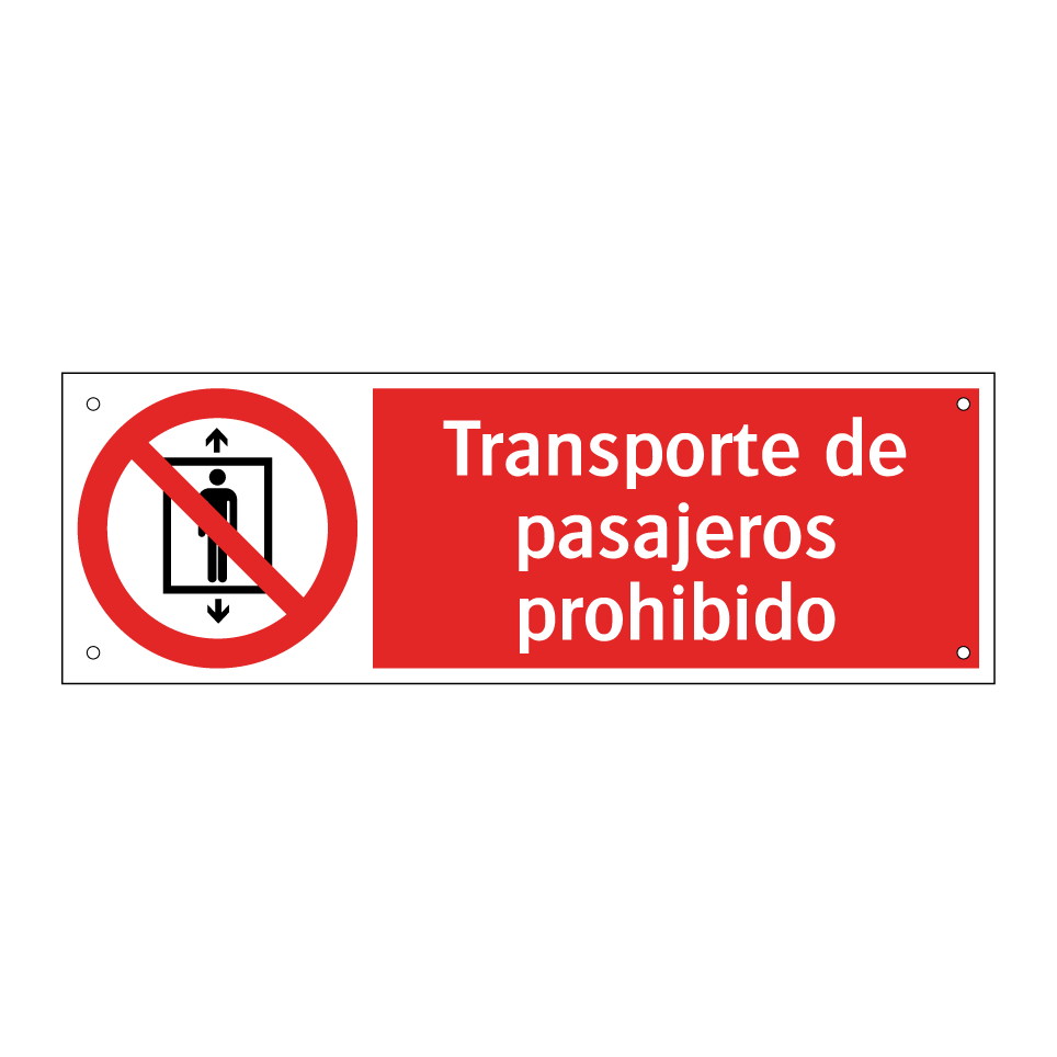 Transporte de pasajeros prohibido