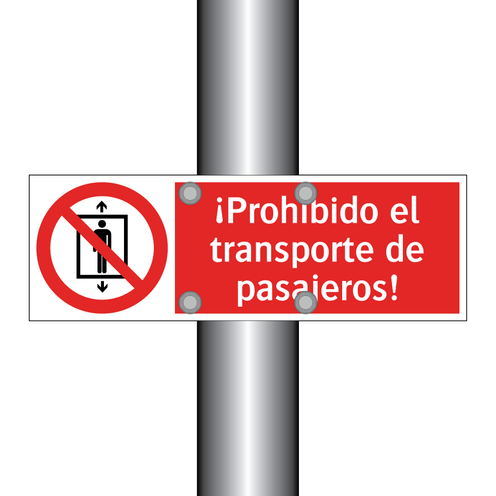 ¡Prohibido el transporte de pasajeros!