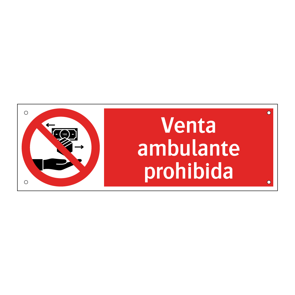 Venta ambulante prohibida