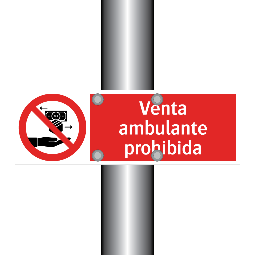 Venta ambulante prohibida