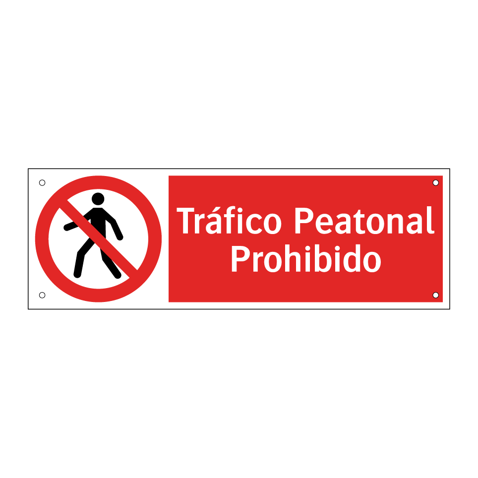 Tráfico Peatonal Prohibido
