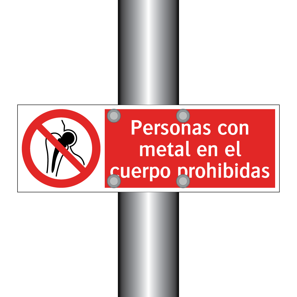 Personas con metal en el cuerpo prohibidas