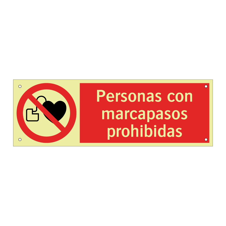 Personas con marcapasos prohibidas