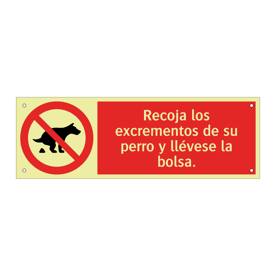 Recoja los excrementos de su perro y llévese la bolsa.