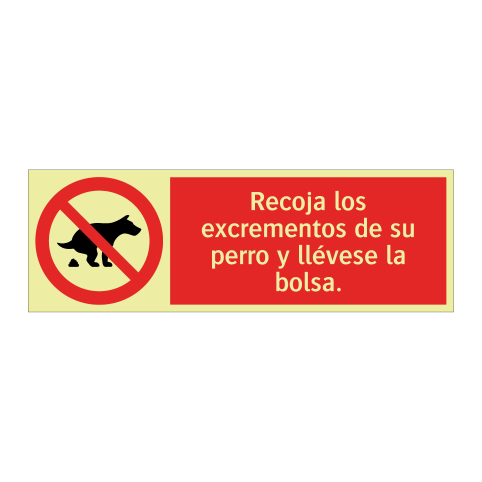 Recoja los excrementos de su perro y llévese la bolsa.