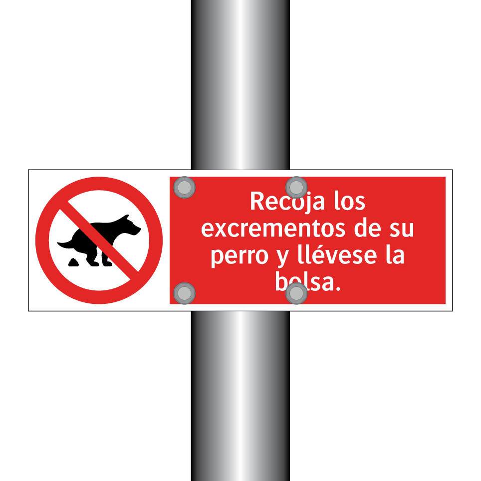 Recoja los excrementos de su perro y llévese la bolsa.