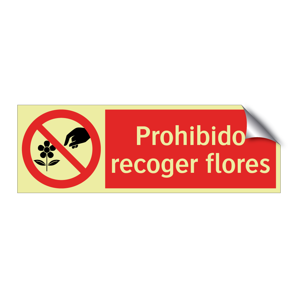 Prohibido recoger flores