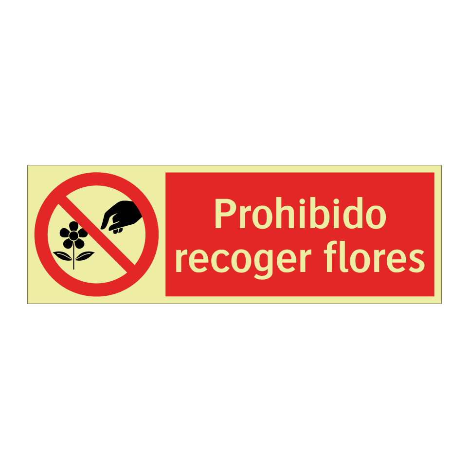 Prohibido recoger flores