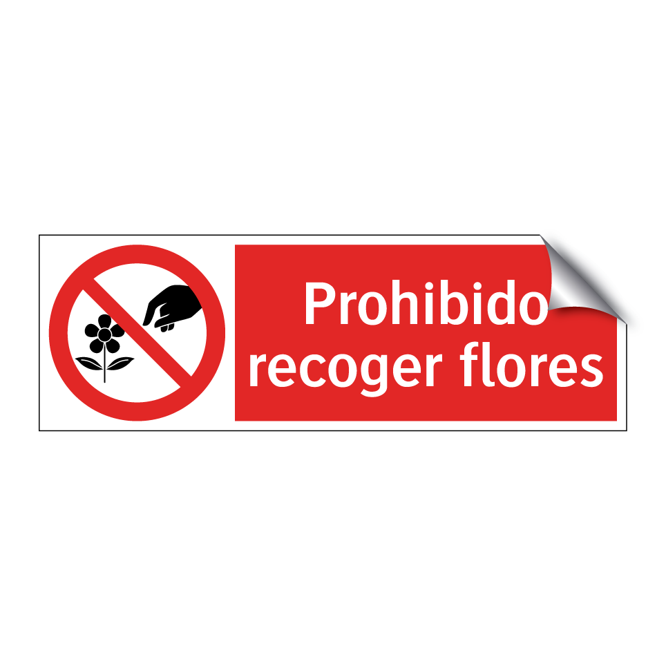 Prohibido recoger flores
