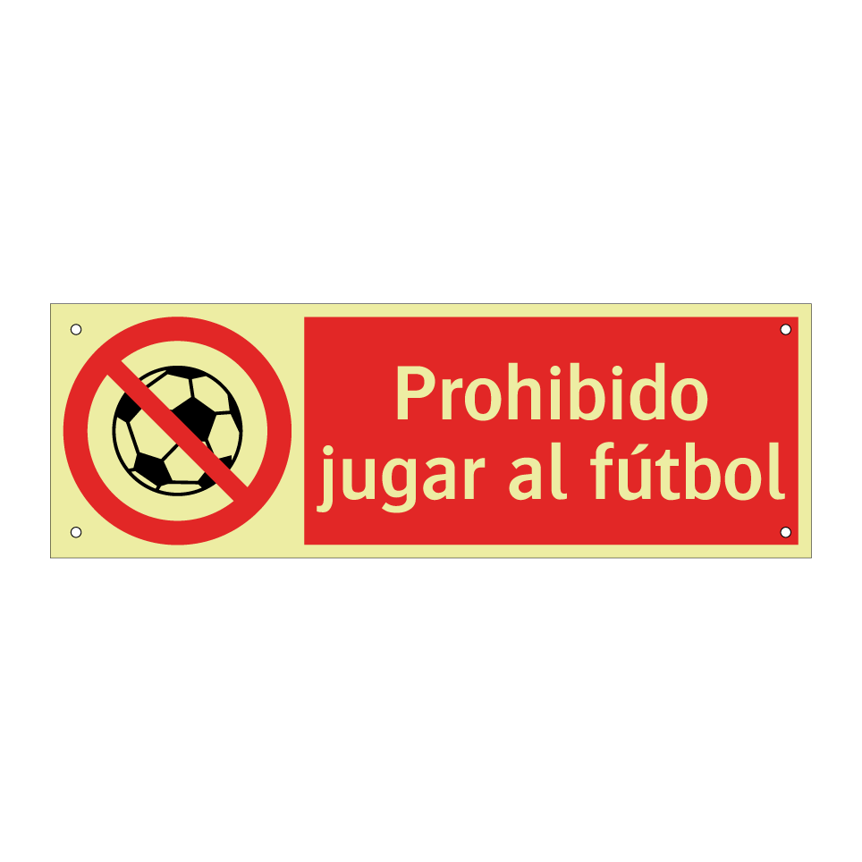 Prohibido jugar al fútbol