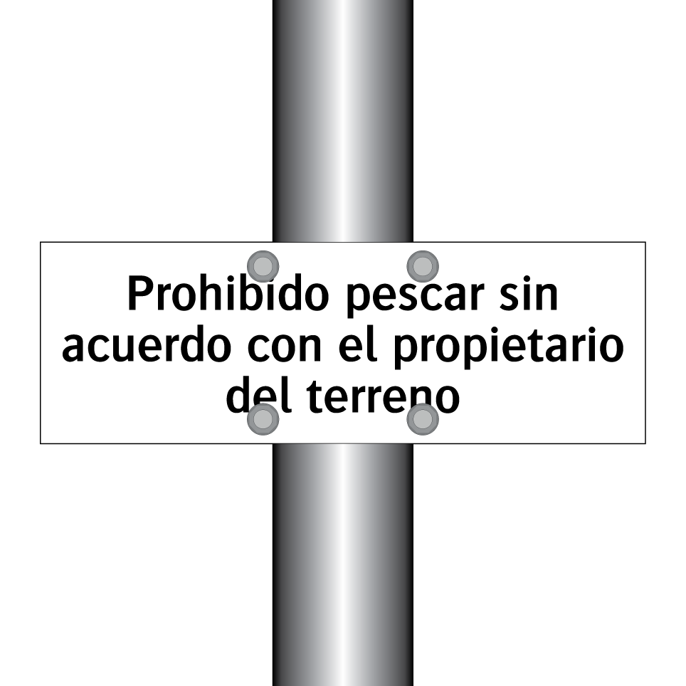 Prohibido pescar sin acuerdo con el propietario del terreno