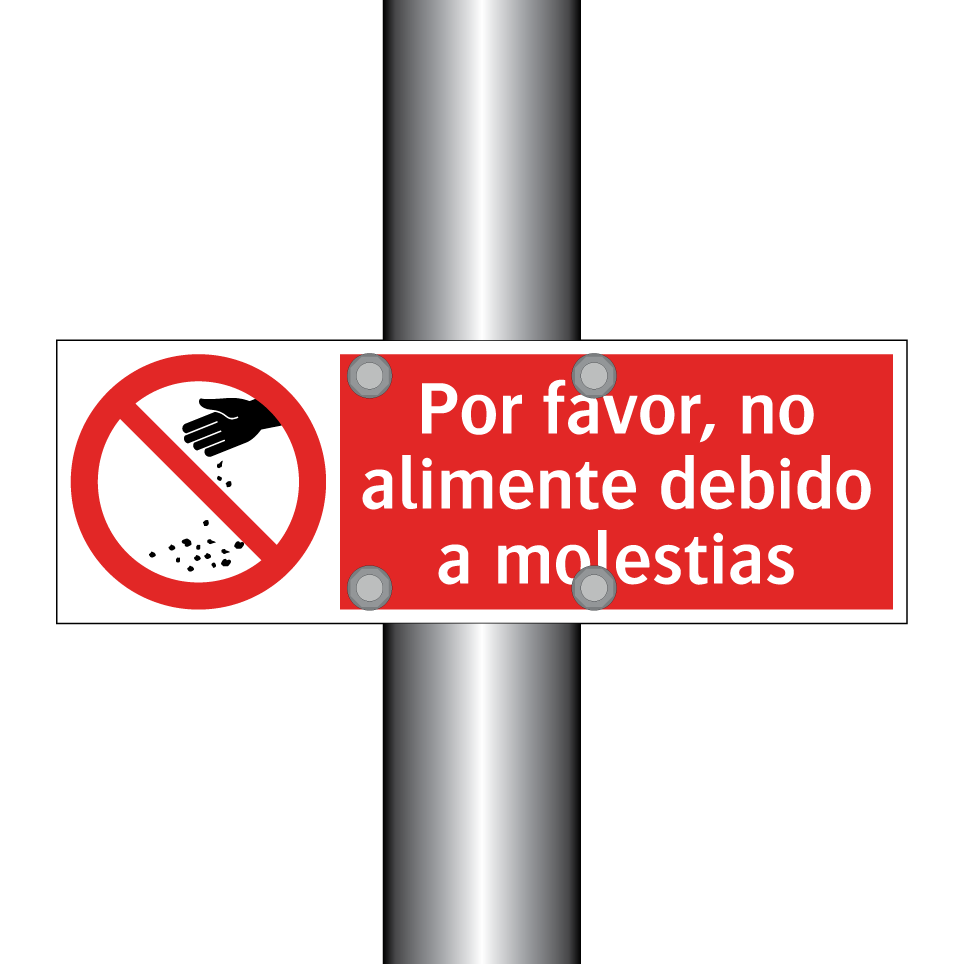 Por favor, no alimente debido a molestias