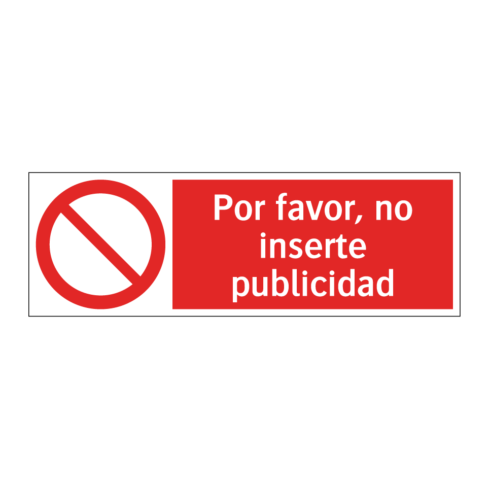 Por favor, no inserte publicidad
