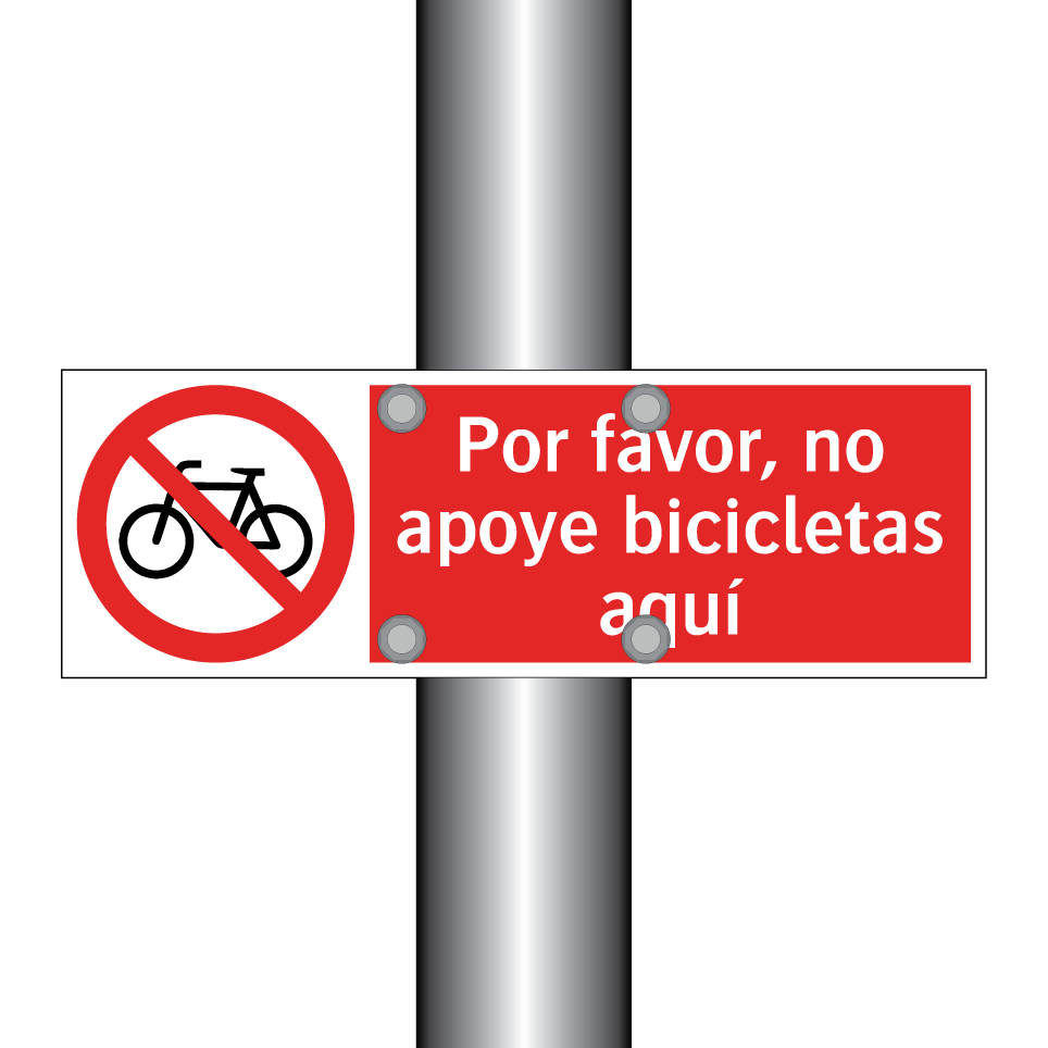 Por favor, no apoye bicicletas aquí