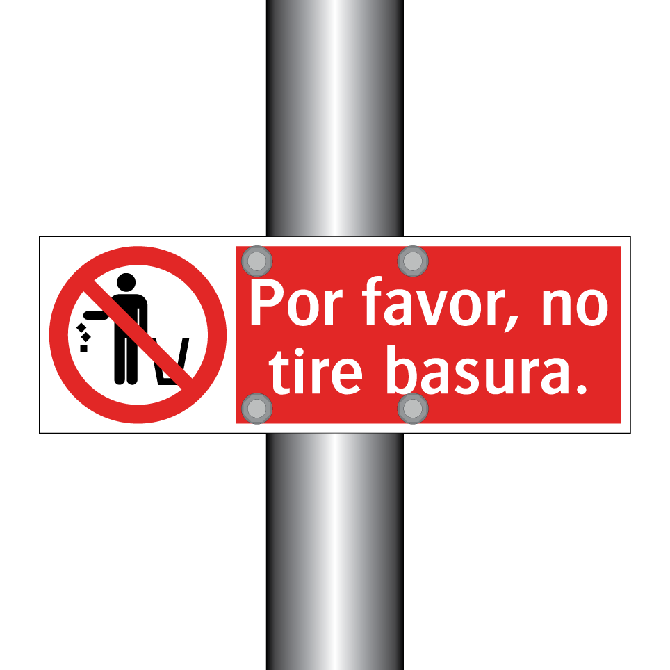 Por favor, no tire basura.