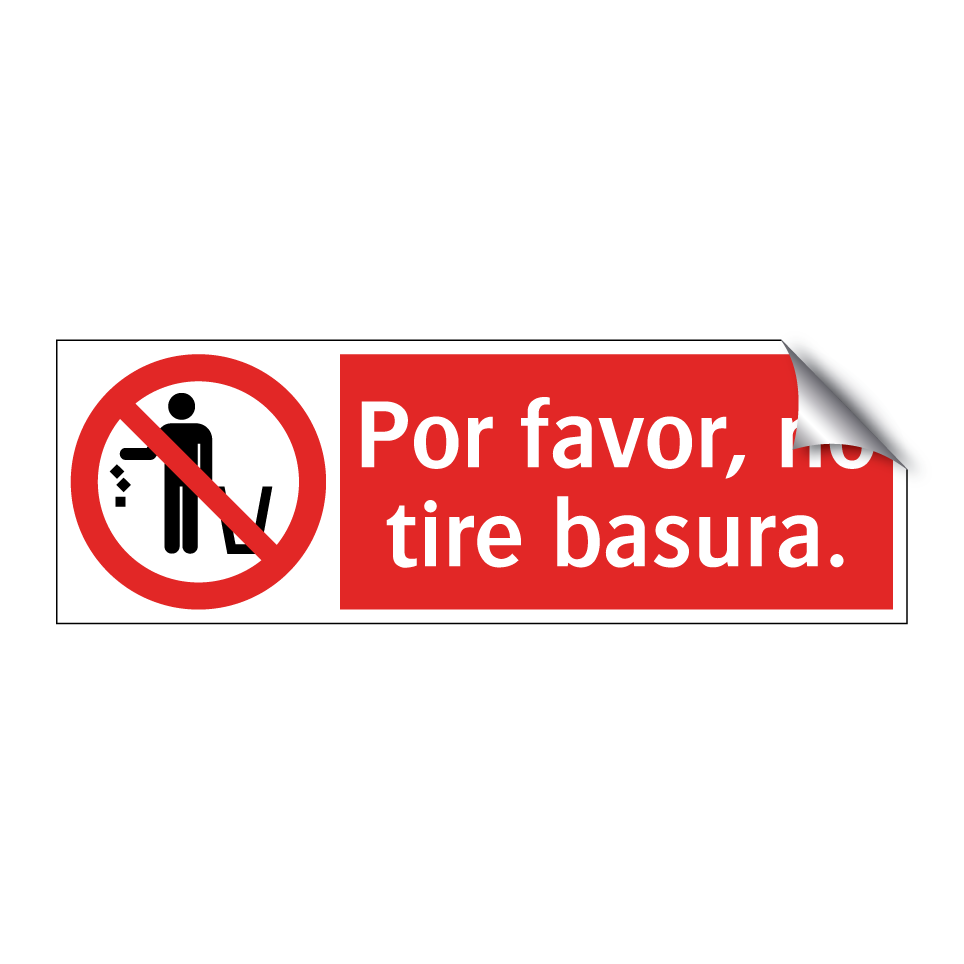 Por favor, no tire basura.