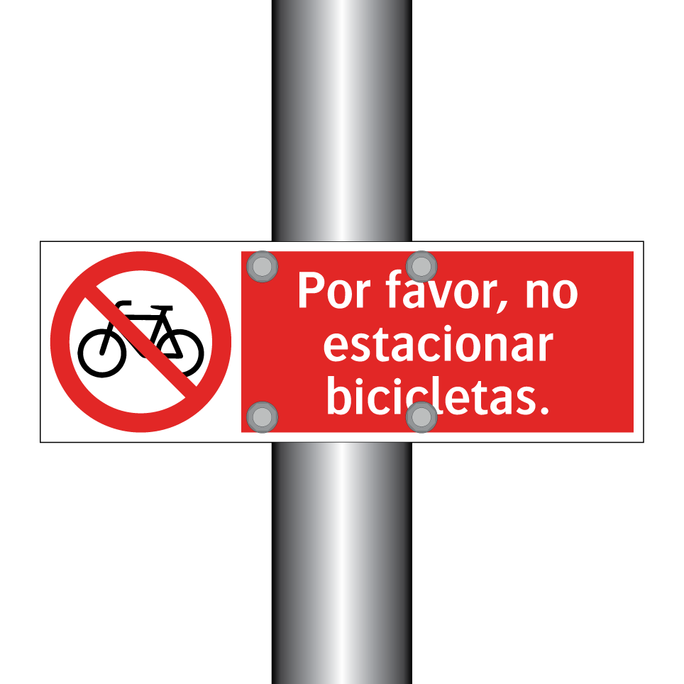 Por favor, no estacionar bicicletas.