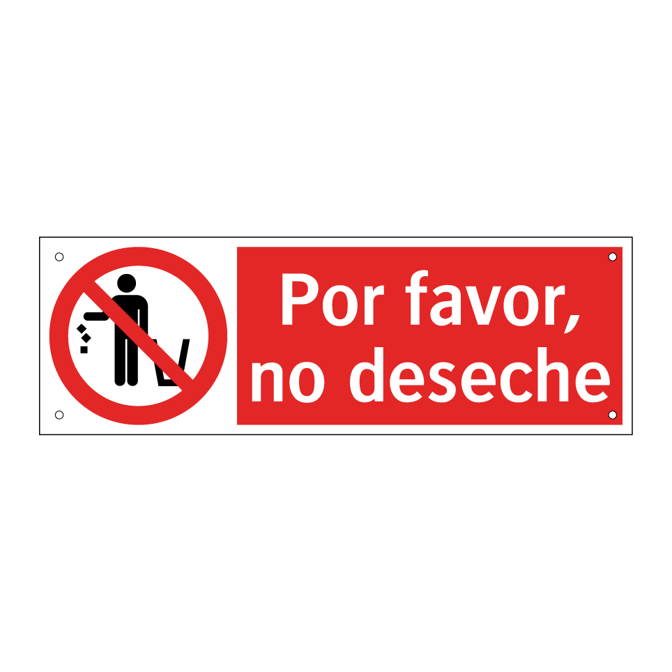 Por favor, no deseche