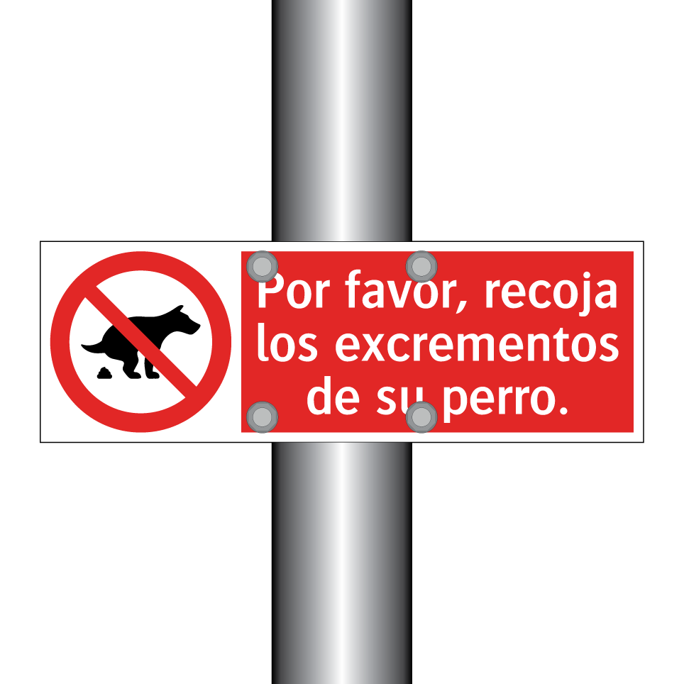 Por favor, recoja los excrementos de su perro.