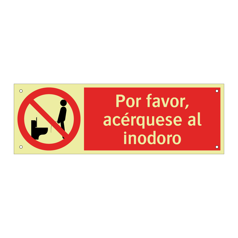 Por favor, acérquese al inodoro